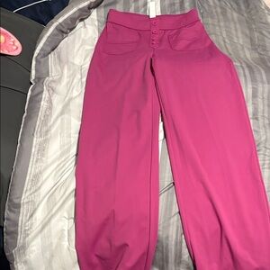 HALARA Fuchsia Wide Leg Pants